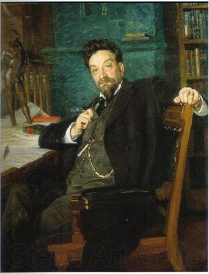 Richard Bergh Portrait of professor Karl Warburg France oil painting art